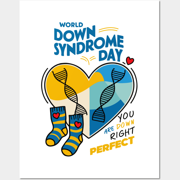 World Down Syndrome Day - Down Syndrome Awareness Wall Art by BobaTeeStore